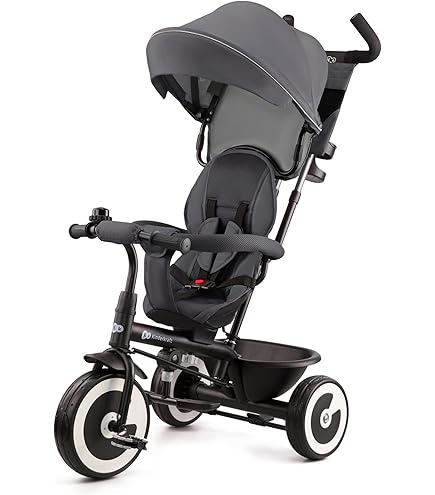 Kinderdreirad Mit Doppelsitz & Verdeck - Sicherheits-Dreirad Für Zwillinge & Geschwister