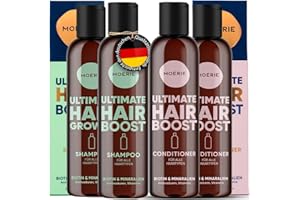 ‎MOERIE Moerie Volumizing Shampoo and Conditioner for Hair Loss - Thickening Products with Ingredients of Natural Origin - Over 100 Active Ingredients for Thick, Long, Luscious Hair, Double Set