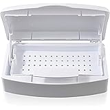 TEKSHOPPING Vaschetta Germicida ad Immersione per Sterilizzazione Batteri a Freddo per Strumenti Onicotecnica Medici Unghie M
