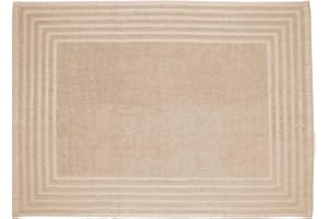 BARCELÓ TEXTIL Barceló - Alfombra baño Diamante - 50x70 cm - Color Beig