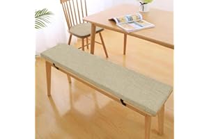 TIELAG Poduszka na ławkę, na siedzisko, nadaje się do prania, zdejmowana poduszka na ławkę ogrodową, huśtawkę, taras, stół jadalny, 80 x 40 x 5 cm