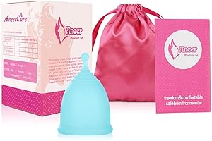 NATIVODEX Copa Menstrual Talla L Reutilizable, Silicona Certificada, Incluye Bolsa Transporte