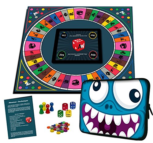 Alleswisser – Das Brettspiel, interaktives Quiz-, Wissens- und Familienspiel mit App für iOS und Android mit Tasche - 2