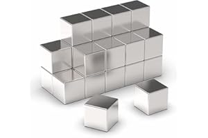 Wukong Magnesy neodymowe, bardzo mocne, 10 mm, 25 sztuk silnych magnesów na lodówkę, silne magnesy do tablicy magnetycznej, białej tablicy i biura