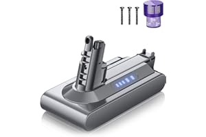 Batterie pour Dyson V10, Powtree Remplacement pour Dyson Batterie V10 SV12 Compatible avec V10 Absolute Animal Motorhead Cyclone Series Total Clean 206340 969352-02 Aspirateur