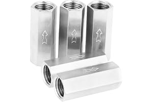 Pneumatisk backventil för kompressor, 5 st envägsbackventil 1/4" invändig gänga full port luftbackventil