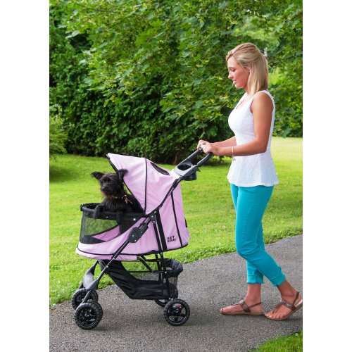 Pet-Gear-Happy-Trails-No-Zip-Stroller-Pink-Diamond