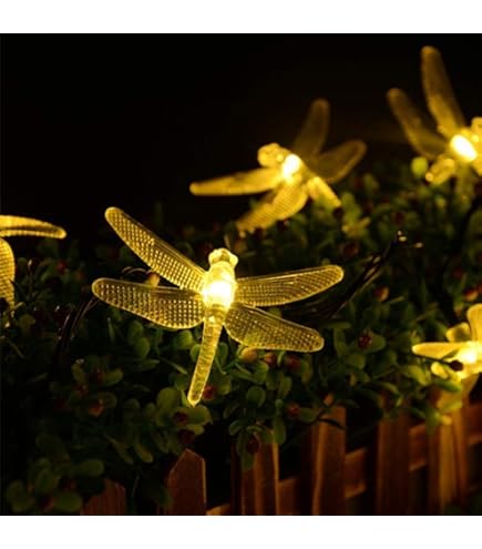 Guirlande Lumineuse EONANT Libellule 10 Pieds 20 LED Guirlandes Papillon En Fil De Cuivre De Style Rétro, Décoration De Fête De Mariage De Jardin D' Arbre De Noël à Piles Et éclairage D'été