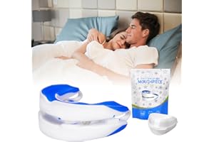 QUIXION Anti-Snoring Mouthpiece, Anti Snore Mouth Guard, Genuine Anti Snoring Device, Adjustable Jaw Positioning Premium Mouth Guard Stop Snoring,Lab Approved, Sleep Apnea Solutions Fit All.