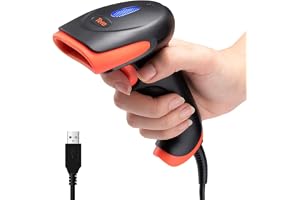 Tera Pro streckkodsläsare USB trådbunden handhållen CCD-streckkodsläsare 1D linjär streckkodsläsare supersnabb exakt skanning