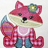 Teppich Kinderzimmer niedliche Füchse Kinderteppich Fuchs Mehrfarbig Pink Creme, Grösse:80×150 cm - 3