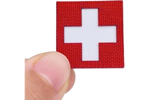 LEGEEON Mini Medical Cross IFAK First Aid Tiny Patch [Red, White]