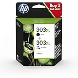 HP 3YN10AE 303XL High Yield Original Ink Cartridges, Black and Tri-Colour, Multipack