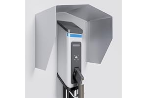 EVify Wallbox protezione dalle intemperie in acciaio inox • Copertura per tetto di protezione da parete • Copertura antipioggia per stazione di ricarica EV