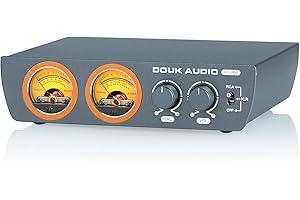 Douk Audio H7PRO TPA3255 Amplificateur Hi-FI numérique avec VU-mètre Amplificateur stéréo Home 300W