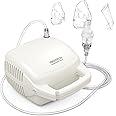 MEDTECH Handyneb Gold Compressor Nebulizer Machine with Storage Bag with Complete Mask Kit for Adult and Child (White)