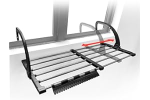 Yositochuan stendino per termosifone，stendino da balcone，stendino da balcone allungabile，stendino per termosifone allungabile (42-72cm)