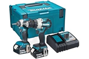 Makita DLX2507TJ 18V Li-ion LXT Brushless 2 Piece Combo Kit Complete with 2 x 5.0Ah Batteries and Charger Supplied in a Makpac Case