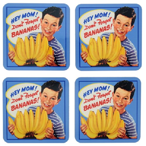 Preisvergleich Produktbild RetroÃ' BananasÃ' Coasters by Retro Planet