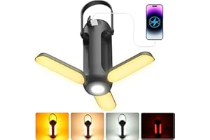 HCYW Camping Lantern Rechargeable, Camping Lights Lamp for Tent with 10000mAh Power Bank, Run Up to 180H, 720 Lumen Dimmable LED Camp Lamp, Camping Accessories, Portable Torch for Emergency