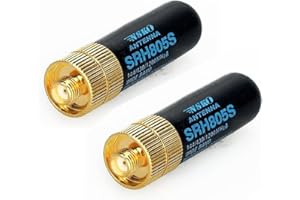 NISHZHU 2Pcs SRH805S SMA- Female Dual Band Antenna for GT-3 UV-5R -888s Radio
