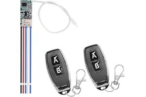 QIACHIP 433Mhz Mini relè senza fili RF telecomando interruttore Modulo DC 3.7V 5V 6V 9V 12V LED lampada controller Micro Radio ricevitore e trasmettitore Kit