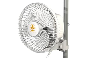SECRET JARDIN MONKEY FAN - 19CM - 16W Secret Jardin Monkey Fan Clip on Grow Tent Pole Mounted Space Saving 16w 20w 30w (16w)
