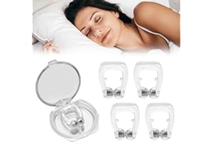 BYYT Zacisk na nos zapobiegający chrapaniu, rozpórka na nos przeciw chrapaniu, nowatorski rozszerzacz nosa przeciw chrapaniu, na noc 4 sztuki magnetyczny klips na nos do chrapania dla mężczyzn i kobiet