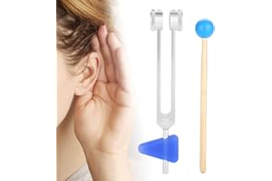 AKOZON Alliage D'aluminium 136.1Hz, Kit D'instruments à Fourche Chakra OM136.1 Ensemble de Réglage Soins de santé pour les Outils de Thérapie par les Vibrations de Guérison du Son