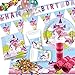 Produktbild Einhorn Deko Set für Kindergeburtstag Mädchen, 51-tlg. Partyset mit Geschirr