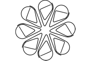 Cymeosh Büroklammer Schwarz Set, 100pcs Büroklammern Wasser Tropfen Form Kleine Papierklammern Metall Lesezeichen Clips Zeichen Clips für Buch, Memo, Papier, Poster, Foto