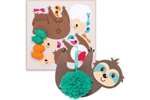 Baker Ross AT695 Sengångare Pom Pom Kit – 3-pack, för barns konst- och hantverksprojekt, hem- eller skolaktiviteter