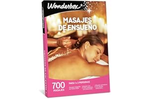 WONDERBOX - Caja Regalo Masajes De Ensueño - Idea de Regalo Navidad - Recarga Tu Energía Solo O En Compañía, Excelente Como Regalos Originales Para Mujer, Parejas Regalos, Regalo Cumpleaños.