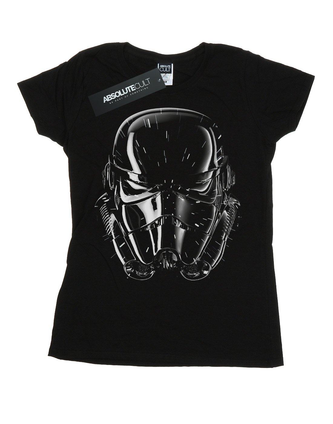 Star-Wars-Damen-Stormtrooper-Hyper-Drive-Helmet-T-Shirt-Schwarz-Small