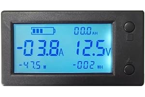 AiLi Battery Tester DC 300V 400A Voltmeter Ammeter Voltage Amp Meter Gauge with Hall Effect Sensor Transformer