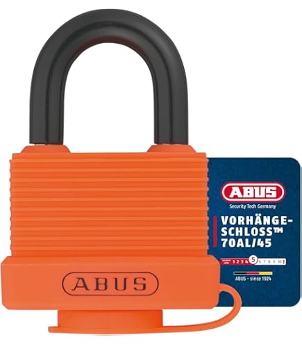 ABUS Vorhängeschloss Messing 70/45HB63 mit hohem Bügel - wetterfest