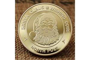 SANFLY Santa Claus Coin Collectable Chapado En Oro Recolección Moneda Moneda Feliz Navidad Moneda Conmemorativa