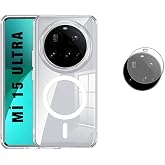 Xiaomi 15 Ultra İle Uyumlu Sert Mika Magsafe Şeffaf Kılıf Ve Nano Esnek Kamera Koruyucu