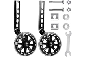 MEISHANG Roue Auxiliaire,Stabilisateur Universel Velo Roues Stabilisatrices Vélo,Roues d'Entraînement Bicyclette,Stabilisateur Velo Enfant,Enfants Roues D'EntraîNement