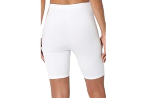 CLOSSY LONDON Womens shorts 1/2 Length above-Knee Cycling women Slinky Active Sport Gym Running Walking Casual Yoga Fashionable Under Skirt Shorts Knee Leggings Shape Stretchy Hot Pants Fitness Fitted Girls black