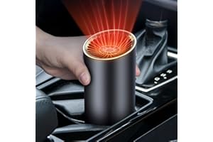 Oulian Stufetta Portatile per Auto12v 1500W, 2 in 1 Auto Riscaldamento Auto Termoventilatore per Riscaldamento e Sbrinatore, Sbrinatori per Parabrezza per Rimuovere Facilmente la Neve dal Parabrezza