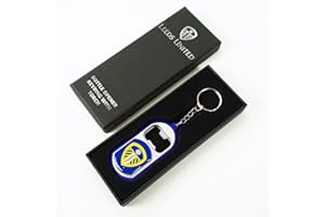 LEEDS UNITED F.C. Football Team Official Torch Light & Bottle Opener Keyring Leeds United