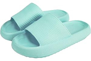 KEYUSHOP Cozislides Original Badeschuhe Damen Herren Kinder Super Weich Schlappi Schlappen rutschfest Badelatschen Sommer Wolkenschuhe Hausschuhe Cozy Slides Plattform Badeschlappen Strand Flip Flops