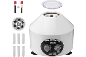 PRECIPETTE Centrifuge Machine, Benchtop Electric Centrifuge, 6 * 20ml, 500-4000RPM, 60 Min Timer, Microcentrifuge for Laboratory