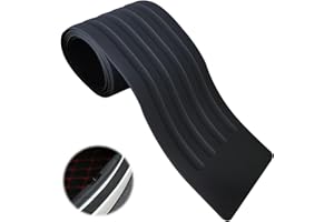 KOORIUM Car Rear Bumper Protector, Rubber Bumper Guard Trunk Guard Cover Flexible for Cars SUV Truck (Black)