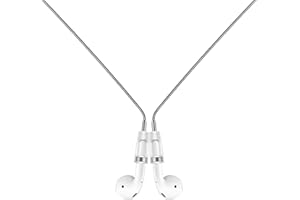 Lawonda Halteband Kompatibel mit AirPods 1/2/ 3, AirPods Pro, AirPods Pro 2, für AirPods Anti-Verlust-Gurten Strap Halter Band AirPods Halterung Magnetisch Sport-Saiten-Umhängeband Silber S