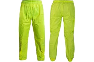 A-Pro Anti Vento Pantaloni Antiacqua Impermeabili Antipioggia Foderato Moto Fluo 3XL