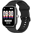 ArmFit GTX Amoled AI Smart Watch for Men Women Android iPhone with Alexa Built-in & Bluetooth Call Fitness Tracker with IP68 Waterproof, 100+ Sports, Heart Rate SpO2 Monitor (Black)