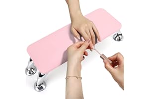 LIONVISON Coussin Ongle Repose Main: Coussin Manucure Repose Main - Repose Main Ongle et Repose Poignet pour Femmes, Filles et Manucures - Coussins Repose-Main pour Manucure （Rose）