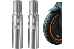 2 Pièces Extension De Valve De Pneu 39mm En Alliage D'aluminium,Rallonge Valve Pneu,Rallonge De Valve,Anti-Fuite,Embout De Gonflage,Compatible Xiaomi M365, M365pro Dualtron Adapté Autres Trottinette